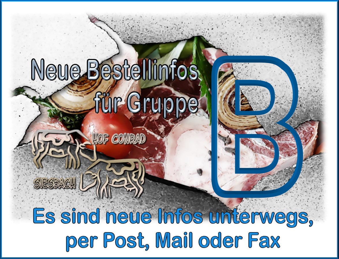 Neue Infos für Hof Conrad Siesbach März 26 Gruppe B